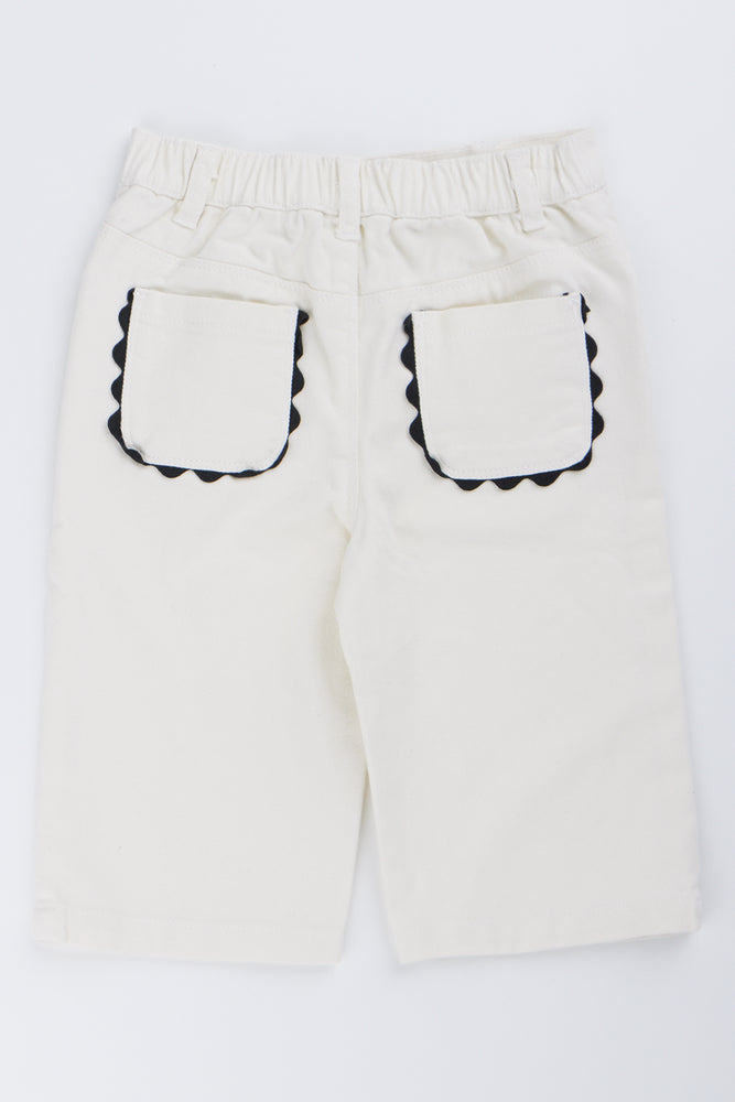Cream Wide Leg Jeans (2)
