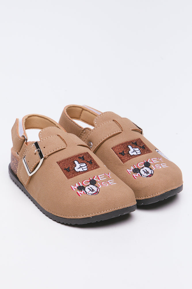 Mickey Mouse Stone Cork Clogs