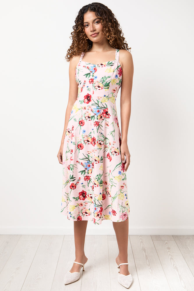 Floral Print Fit & Flare Dress