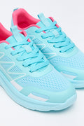 Turquoise Panel Detail Sporty Trainers (2)