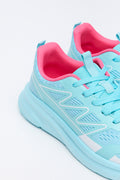 Turquoise Panel Detail Sporty Trainers (3)