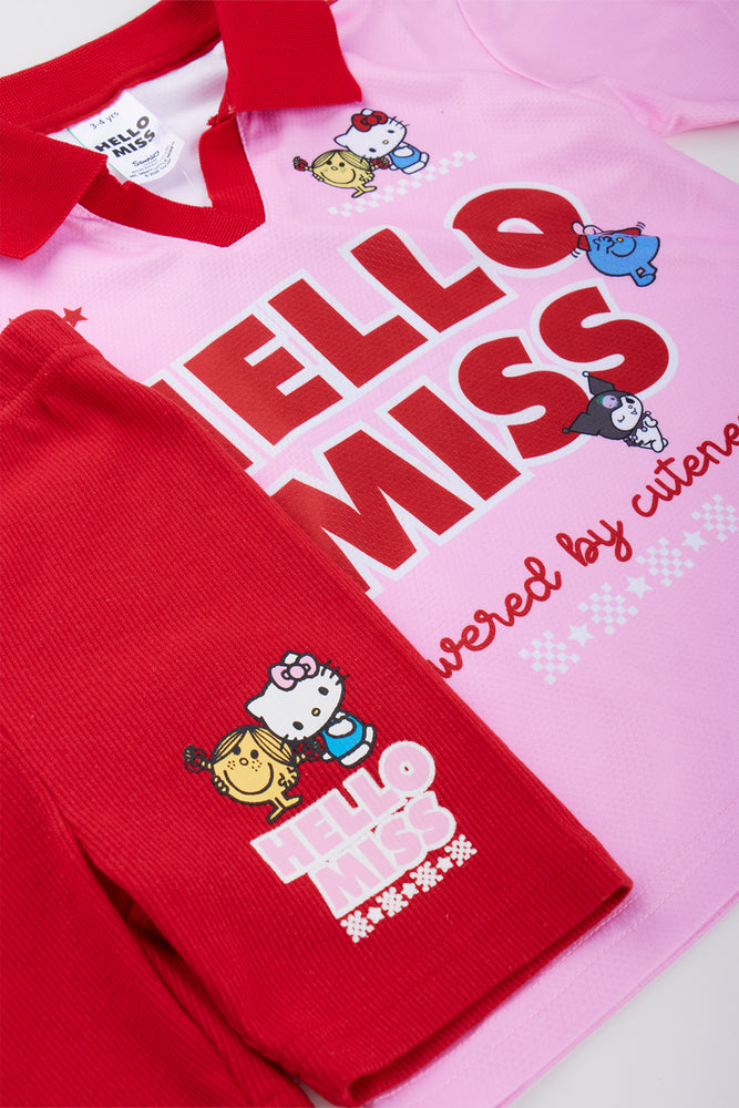 Pink Hello Miss Sports Set (1)