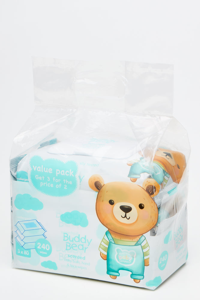 Buddy Bear Fragranced Baby Wipes 240'S (1)