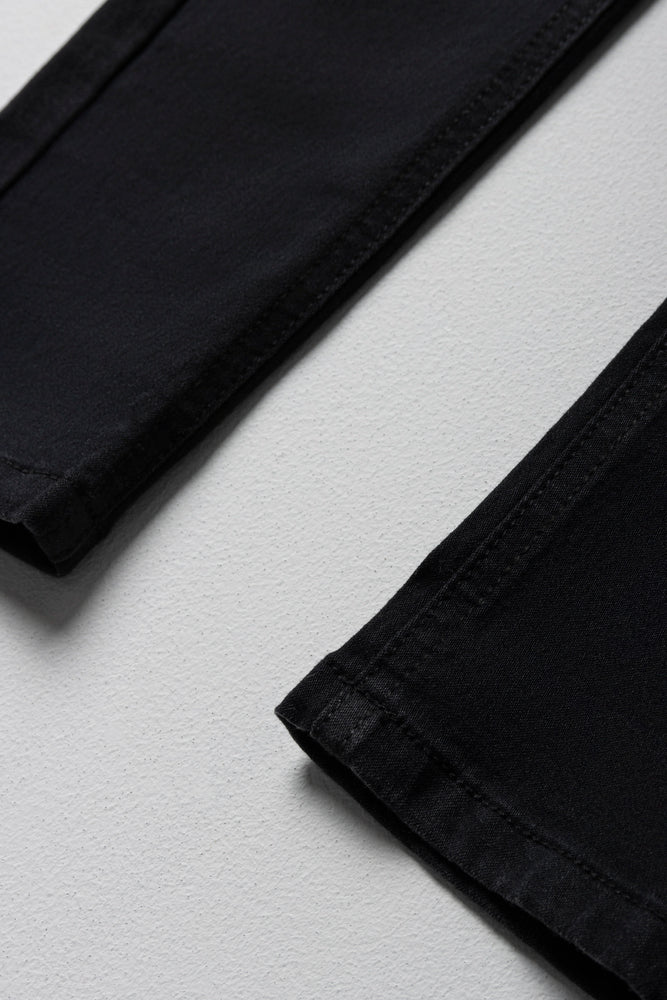 Black Slim Fit Five Pocket Denim Jeans (1)