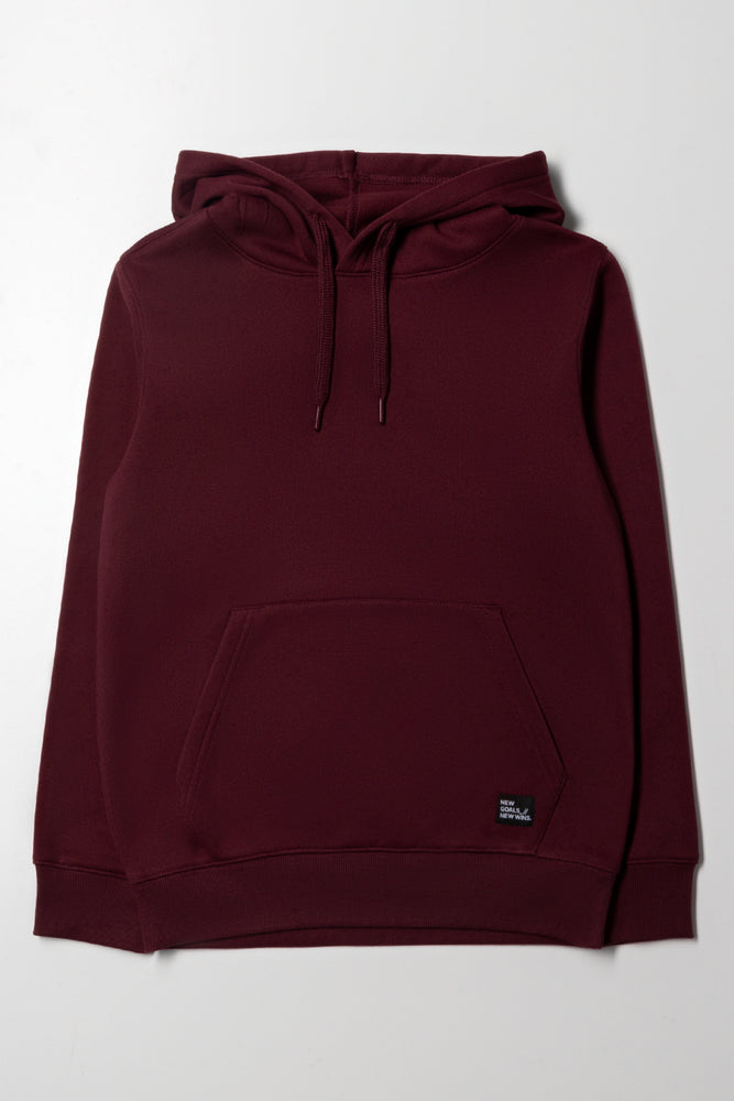Wine Regular Fit Hooded Tracktop