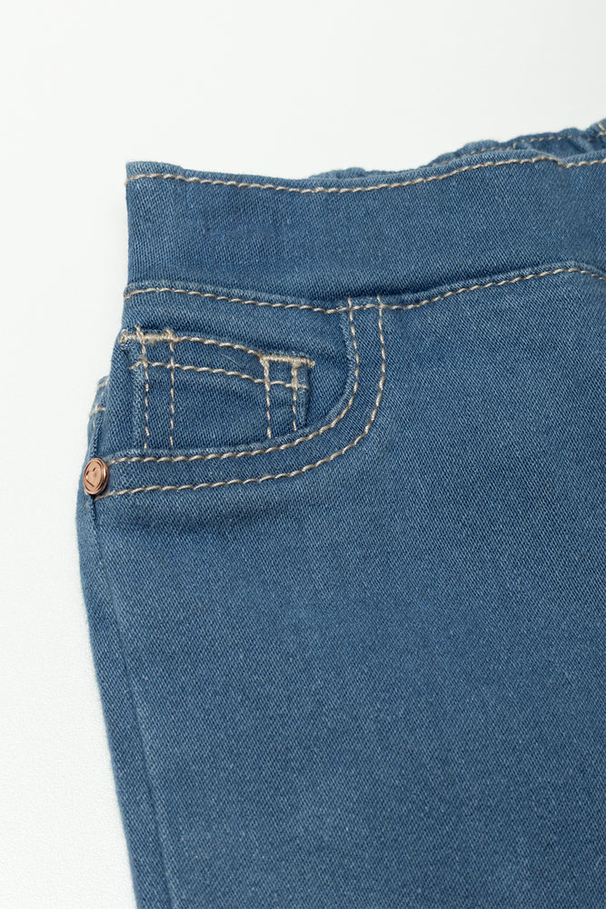Mid Blue Elastic Waist Jegging (1)