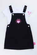 Barbie Heart Embroidered Pinafore Set