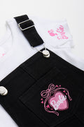 Barbie Heart Embroidered Pinafore Set (1)