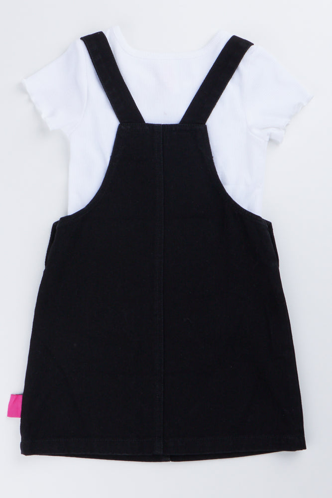 Barbie Heart Embroidered Pinafore Set (2)
