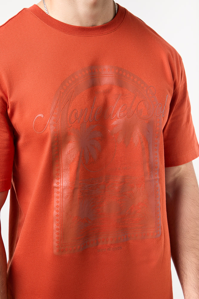 Rust Relaxed Fit Graphic T-Shirt (3)
