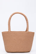 Stone Flower Detail Straw Handbag (1)