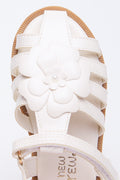 White Floral Fisherman Sandals (4)