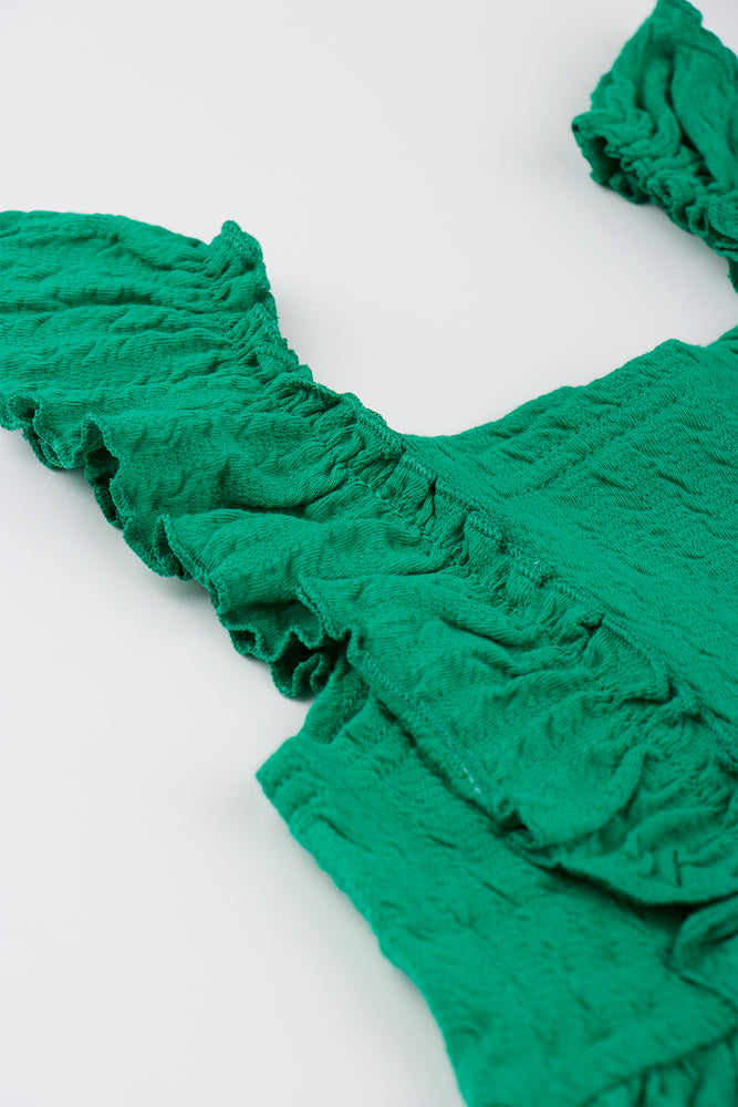 Green Frill Detail Sleeveless Jumpsuit (1)