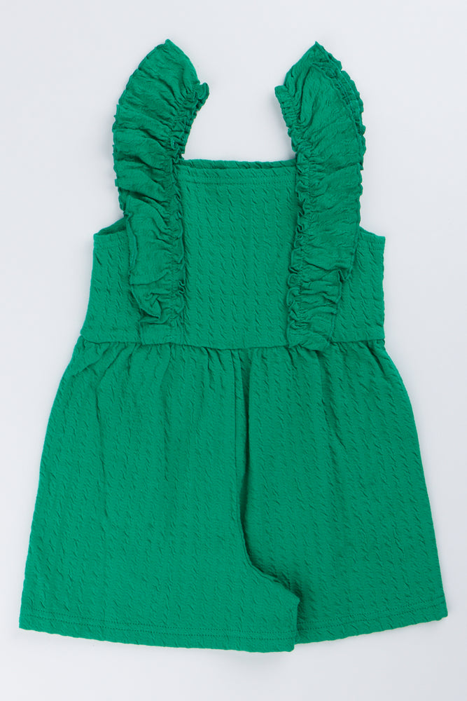 Green Frill Detail Sleeveless Jumpsuit (2)