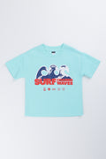 Textured Surf Waves Oversized T-Shirt