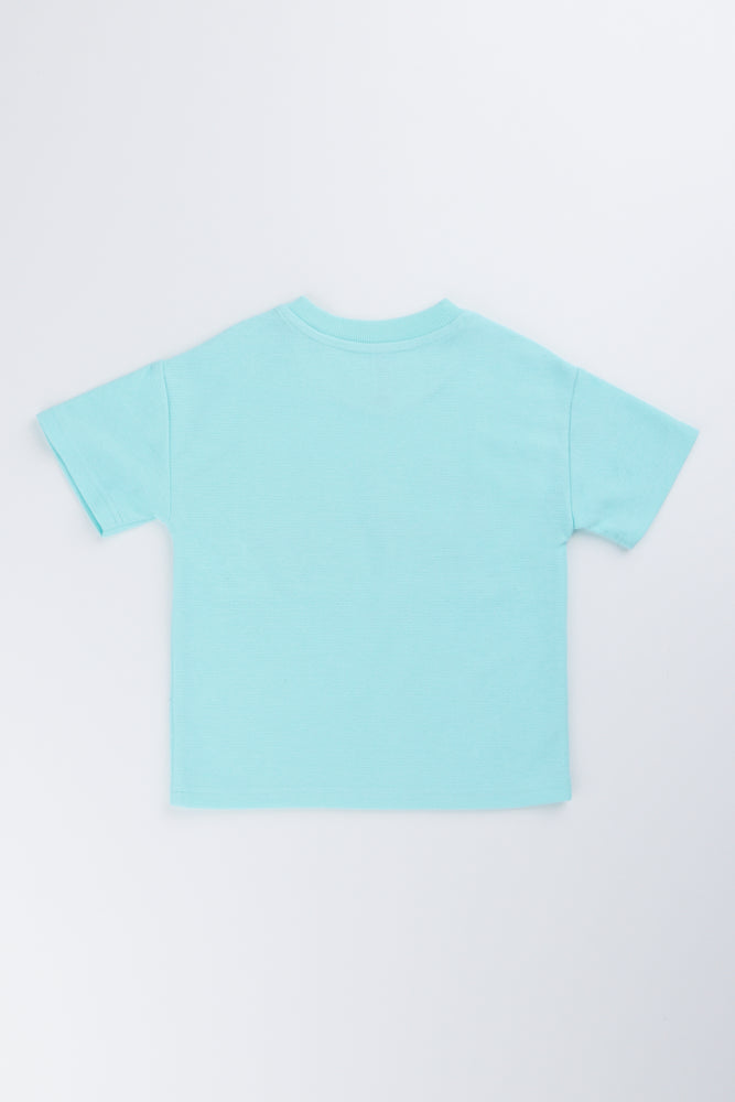 Textured Surf Waves Oversized T-Shirt (2)