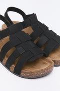 Black Casual Fisherman Sandals (2)