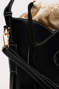 Black Interwoven Bucket Bag (1)