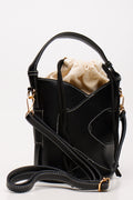Black Interwoven Bucket Bag (3)
