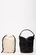 Black Interwoven Bucket Bag (4)