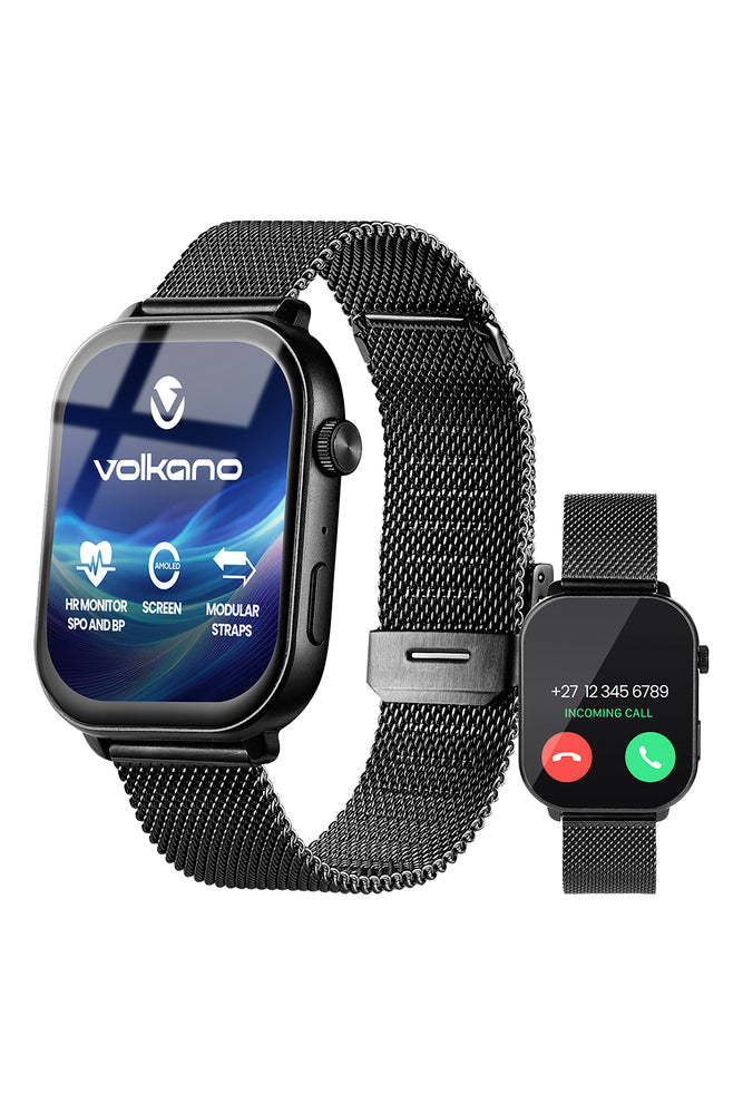 Volkano Black Trinity Series Smartwatch