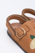 Camel Tropical Embroidered Mule (3)