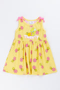 Yellow Tweety Bird Print Dress