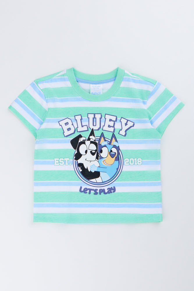 Bluey Striped Short Sleeve T-Shirt