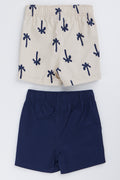 Palm Print Woven Shorts 2 Pack (2)