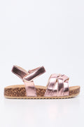 Rose Gold Strappy Cork Sandals (1)