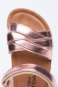 Rose Gold Strappy Cork Sandals (4)