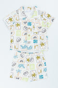 Tropical Print Shirt Set