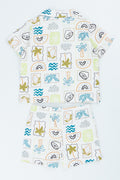 Tropical Print Shirt Set (2)