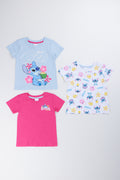 Stitch Cotton Graphic T-Shirt 3 Pack