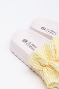 Yellow Striped Ruffle Pool Slides (3)