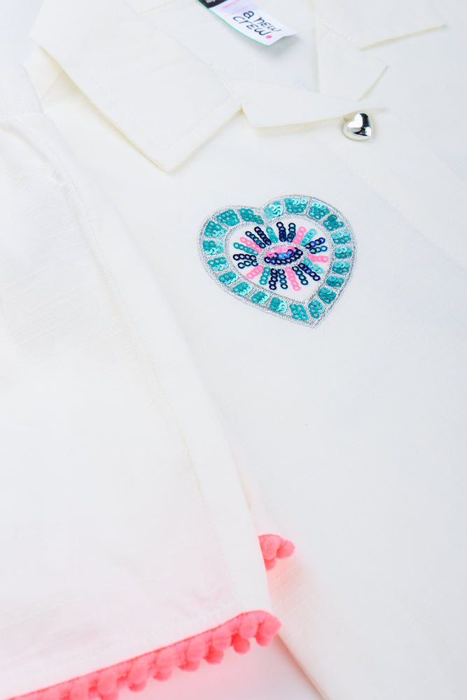 Sequin Resort Shirt Set (1)