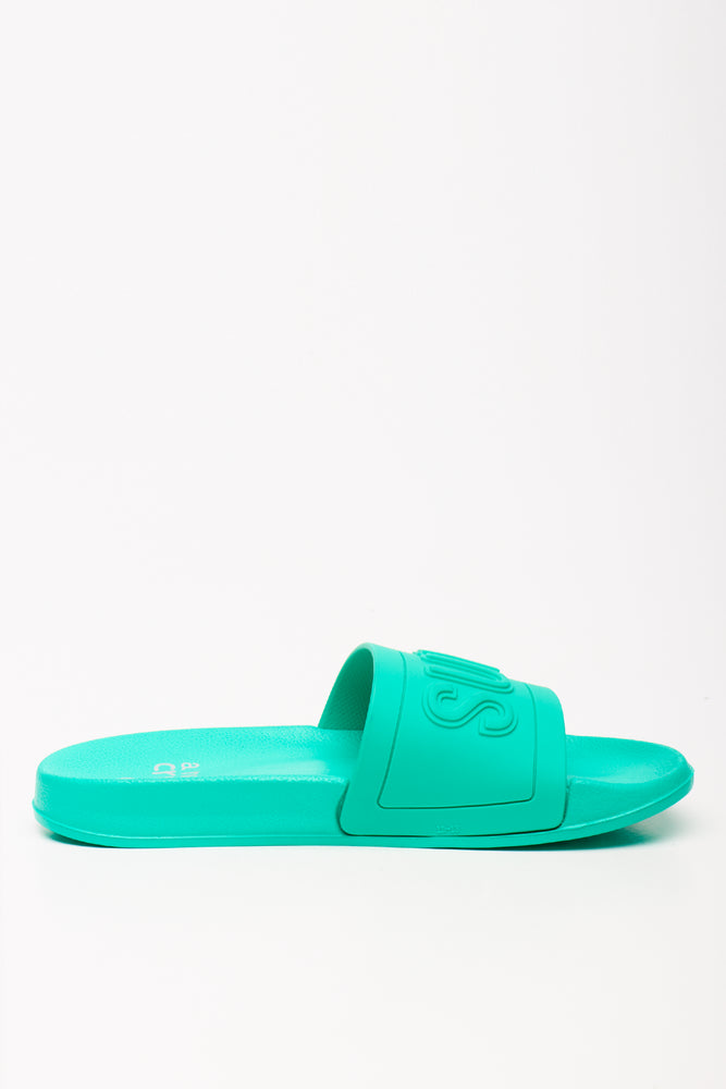 Green Embossed Lettering Slides (1)