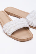 Cream Pearl Detail Mule Sandals (2)