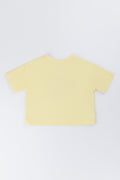 Yellow Floral Sequin Heart T-Shirt (2)