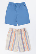 2 Pack Woven Casual Shorts