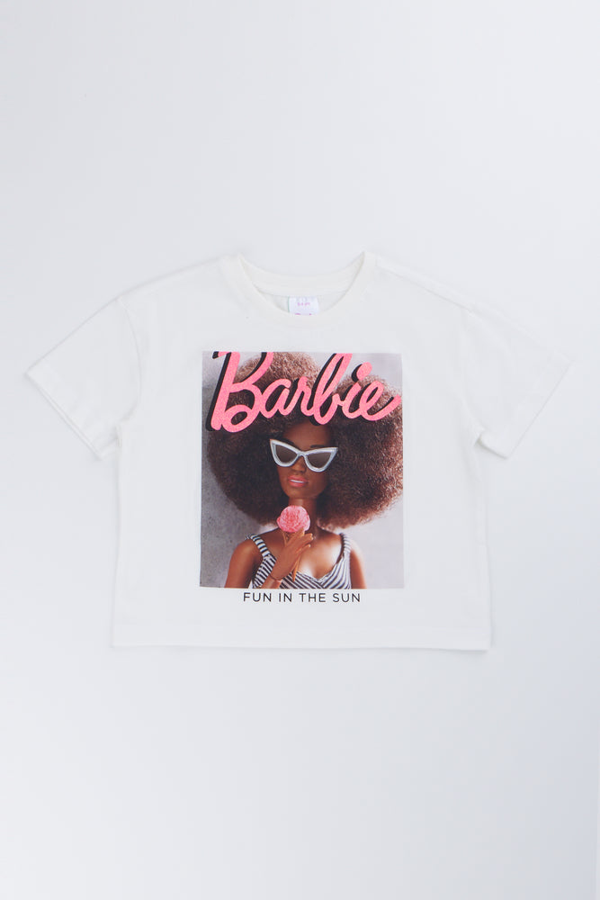 White Barbie Graphic T-Shirt