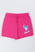 Pink Stitch Scuba Shorts