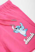 Pink Stitch Scuba Shorts (1)