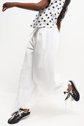 White Balloon Fit Pants (1)