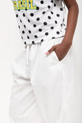 White Balloon Fit Pants (3)