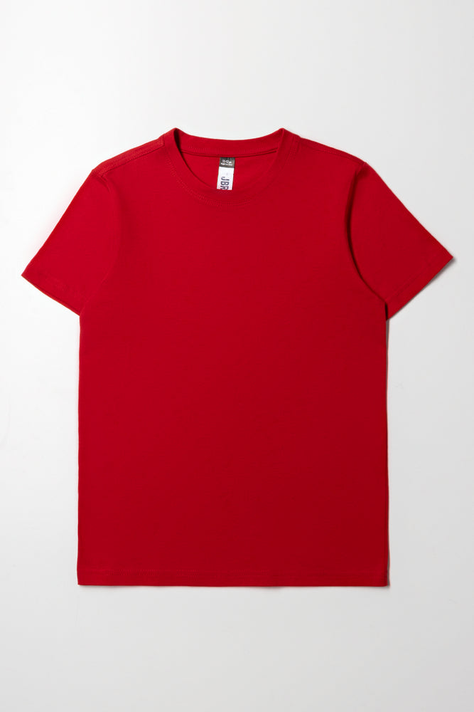 Plain Red Short Sleeve T-Shirt