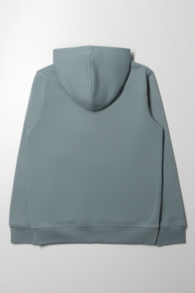 Blue Regular Fit Pullover Hoodie (2)