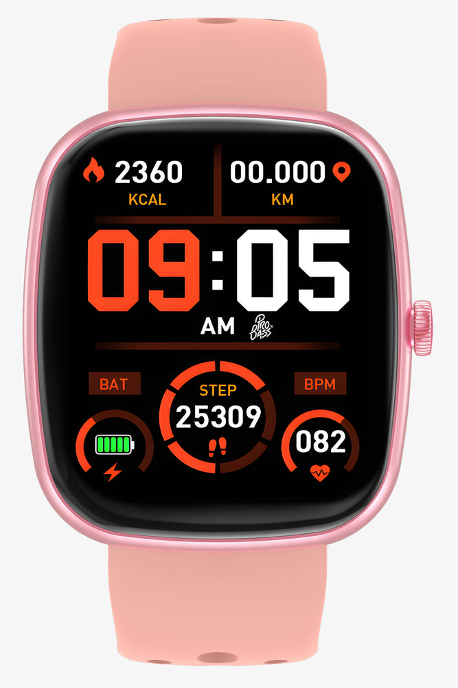 Pink Pro Bass Apex Series Smartwatch