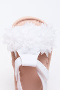 White Floral Detail Sandals (4)