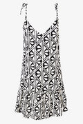 Black & White Geometric Tiered Dress (1)